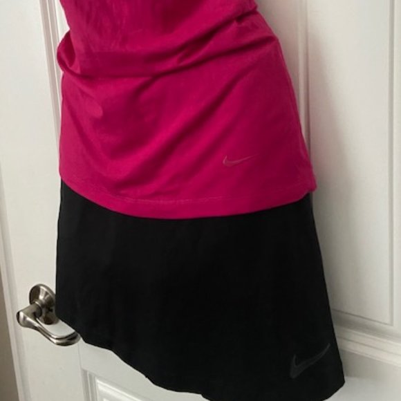 Nike Dri-Fit Pink Tank & Black Skort Ladies Size XS - Picture 2 of 6